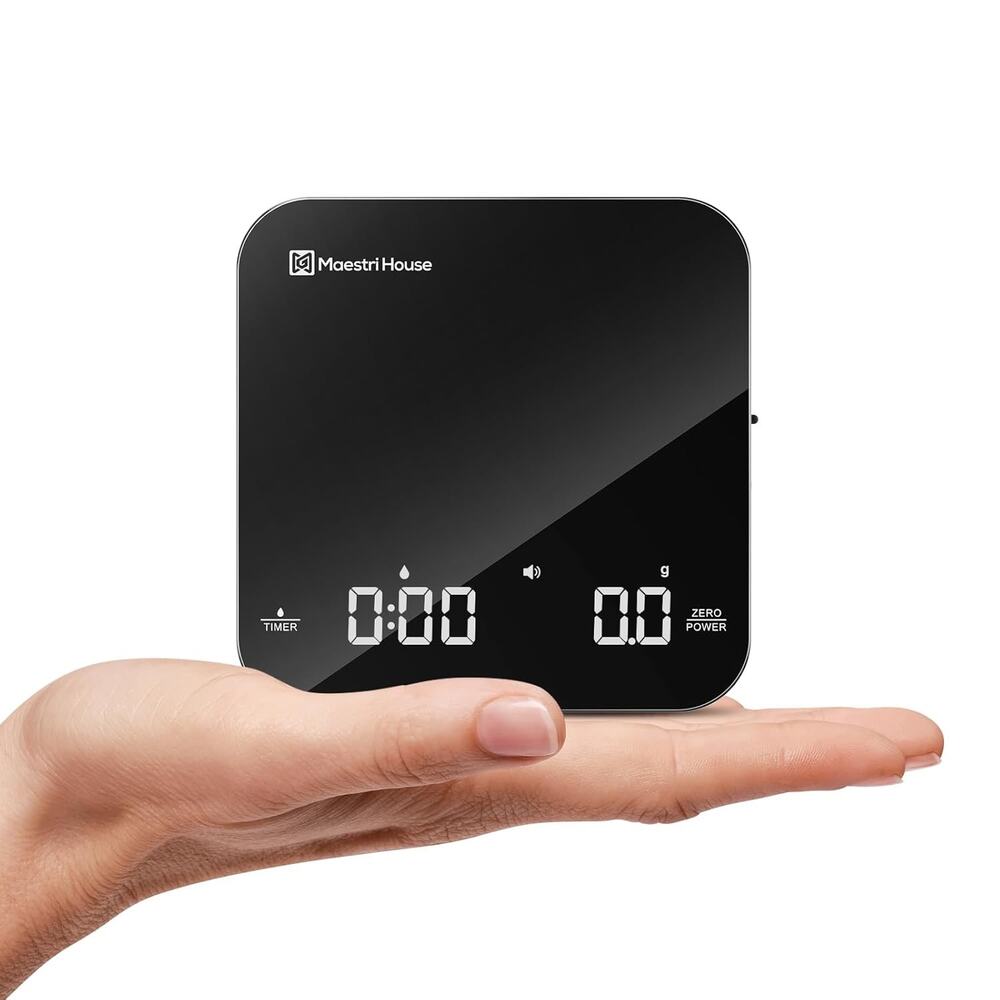 Maestri House Mini Coffee Scale With Timer, USB-C Rechargeable Espresso Scale